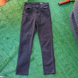 Black stretch terry jeans from Faherty.